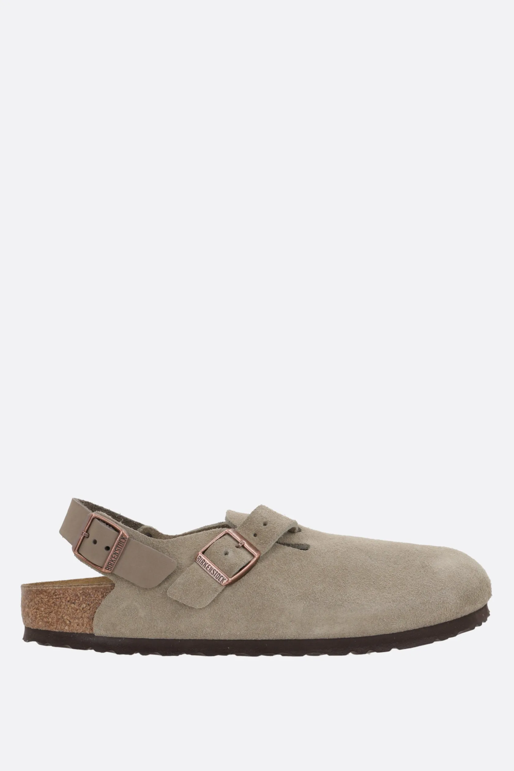 Mocassini E Slippers>BIRKENSTOCK slingback flat Tokio II in suede (Narrow Fit) Neutro