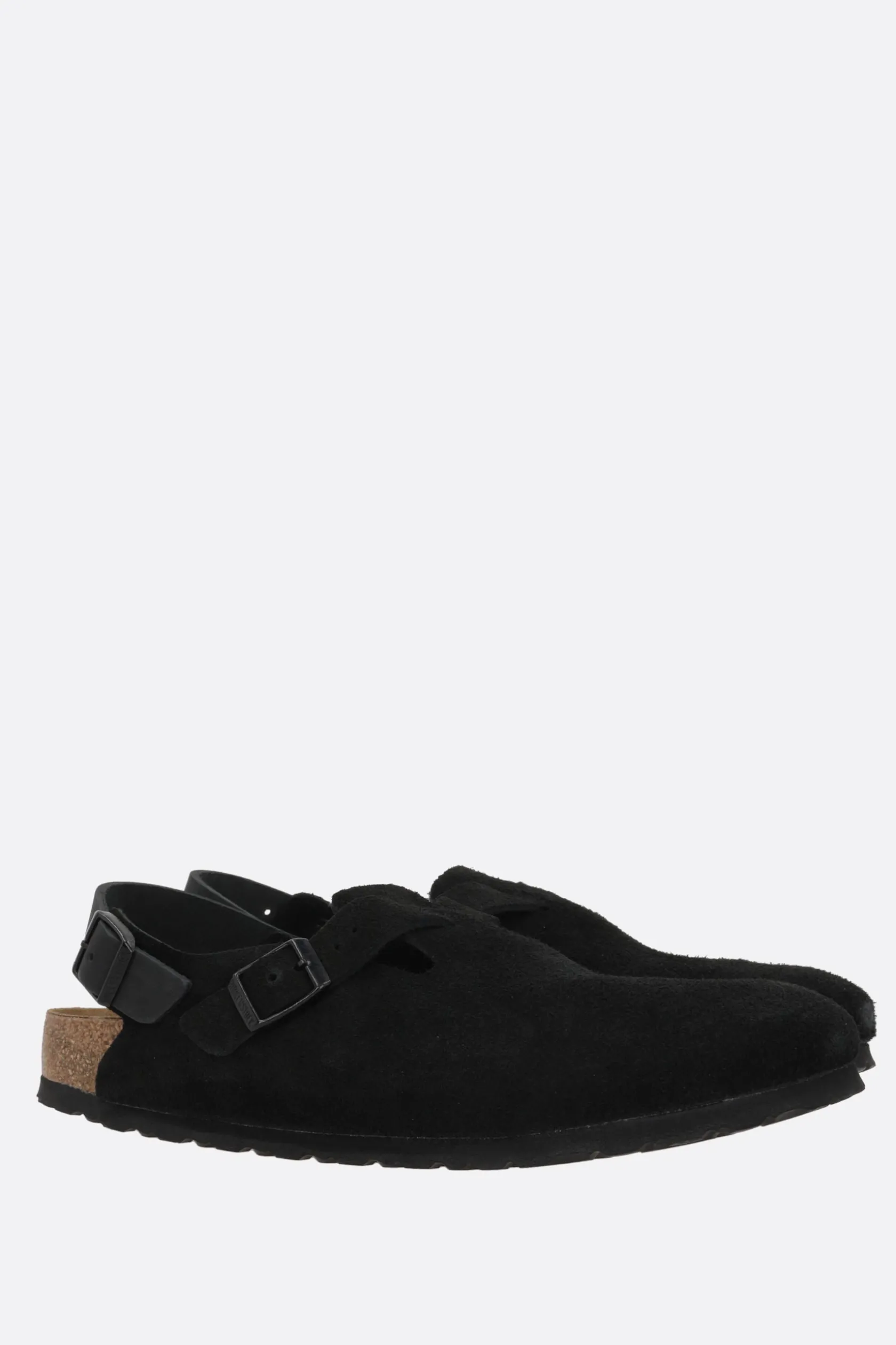 Mocassini E Slippers>BIRKENSTOCK slingback flat Tokio II in suede (Narrow Fit) Nero