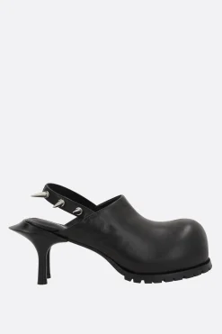 Décolletés E Slingbacks>MELITTA BAUMEISTER slingback in nappa con doppio tacco Nero