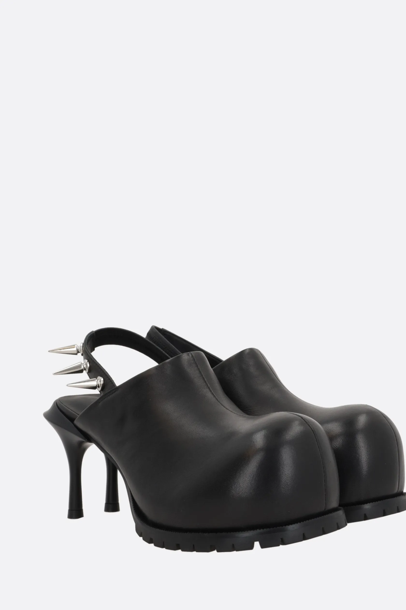 Décolletés E Slingbacks>MELITTA BAUMEISTER slingback in nappa con doppio tacco Nero