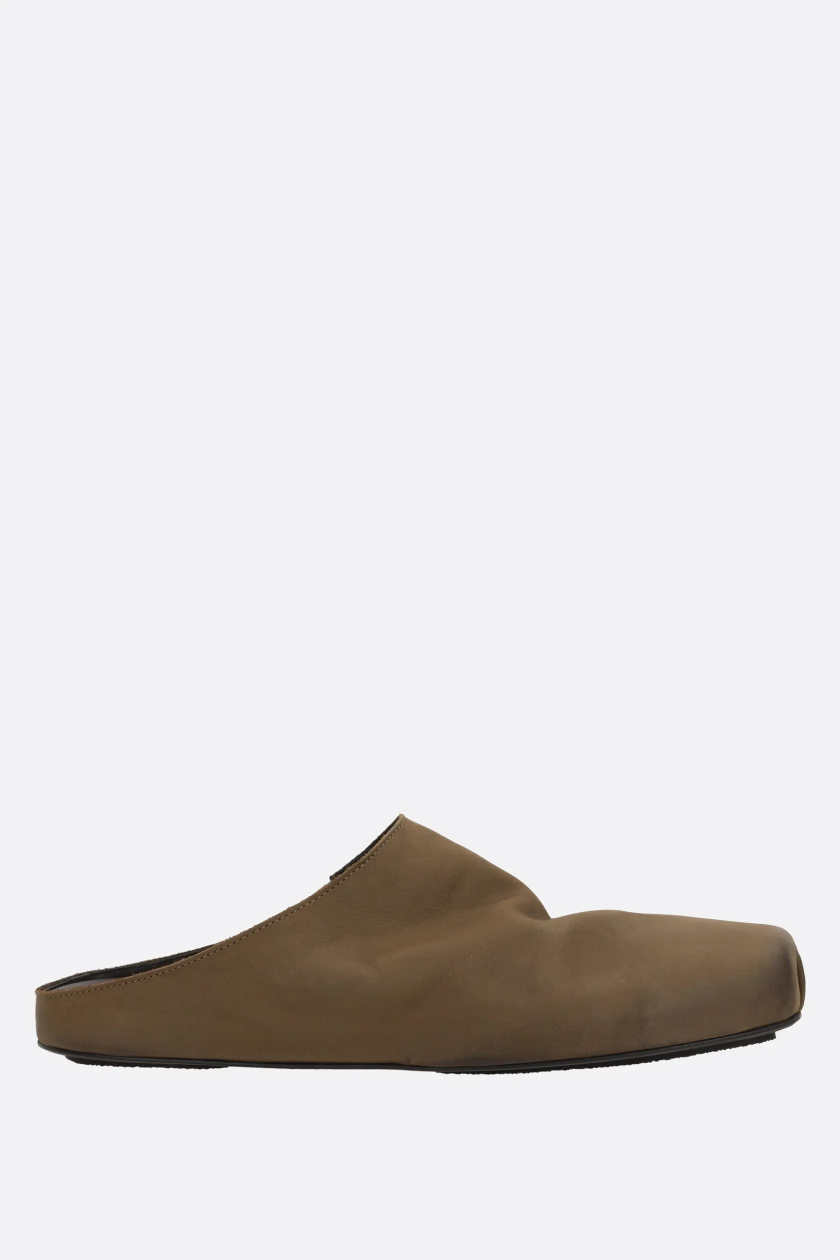 Scarpe Basse>UMA WANG slipper ballet in pelle liscia Verde