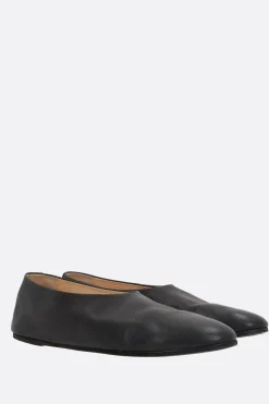 Mocassini E Slippers>MARSELL slipper Coltellaccio in pelle granata Nero