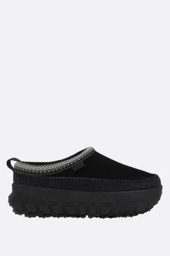 Mocassini E Slippers>UGG slipper flatform Venture Daze in suede Nero