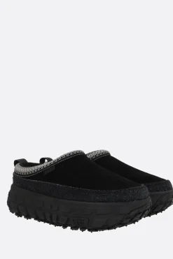 Mocassini E Slippers>UGG slipper flatform Venture Daze in suede Nero