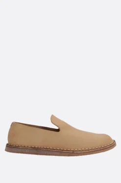 Scarpe Basse>GUIDI slipper in pelle liscia Neutro