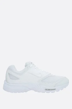 Sneakers>COMME DES GARÇONS X NIKE sneaker Air Pegasus 2005 in mesh ed ecopelle Bianco