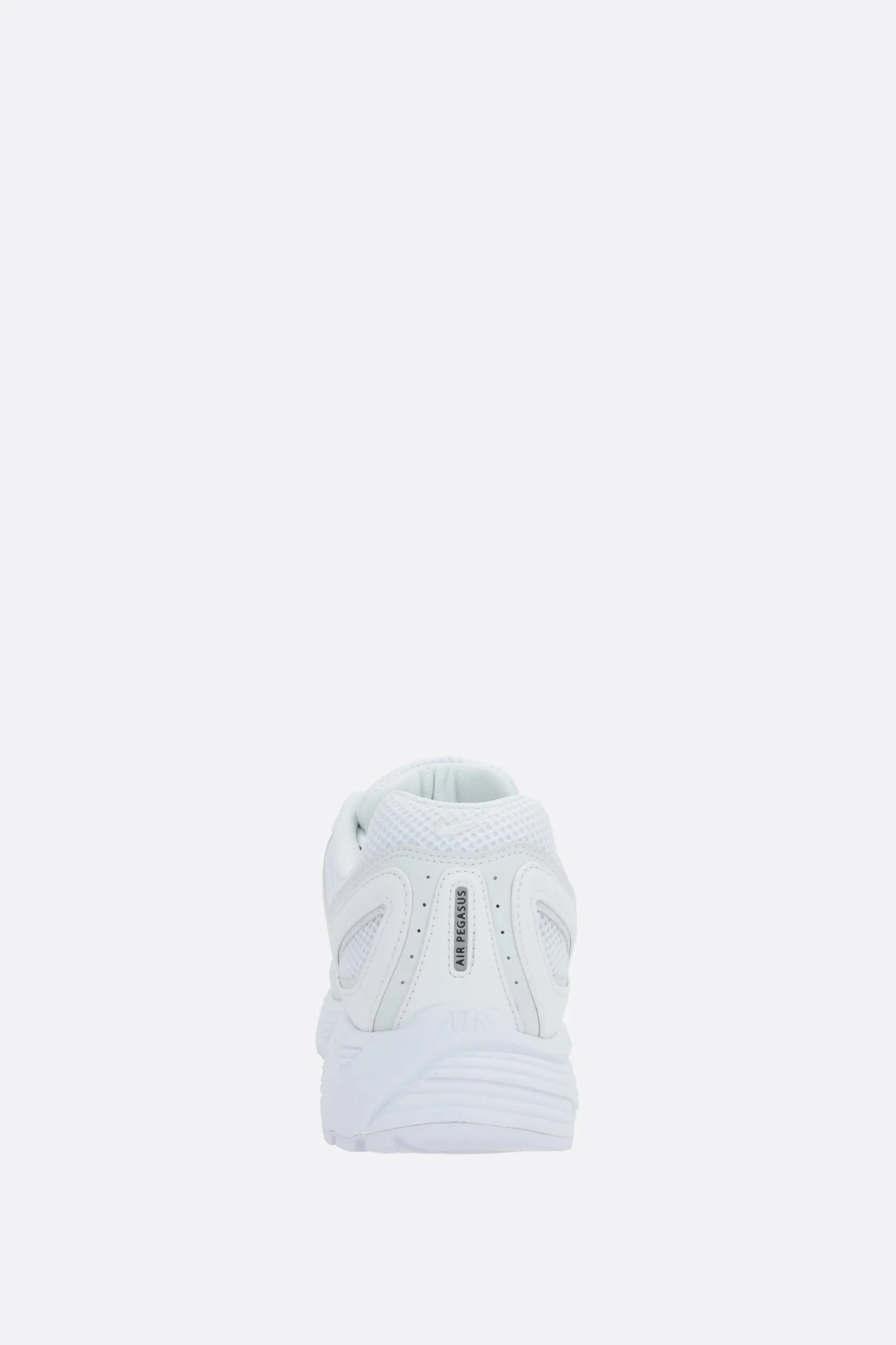 Sneakers>COMME DES GARÇONS X NIKE sneaker Air Pegasus 2005 in mesh ed ecopelle Bianco