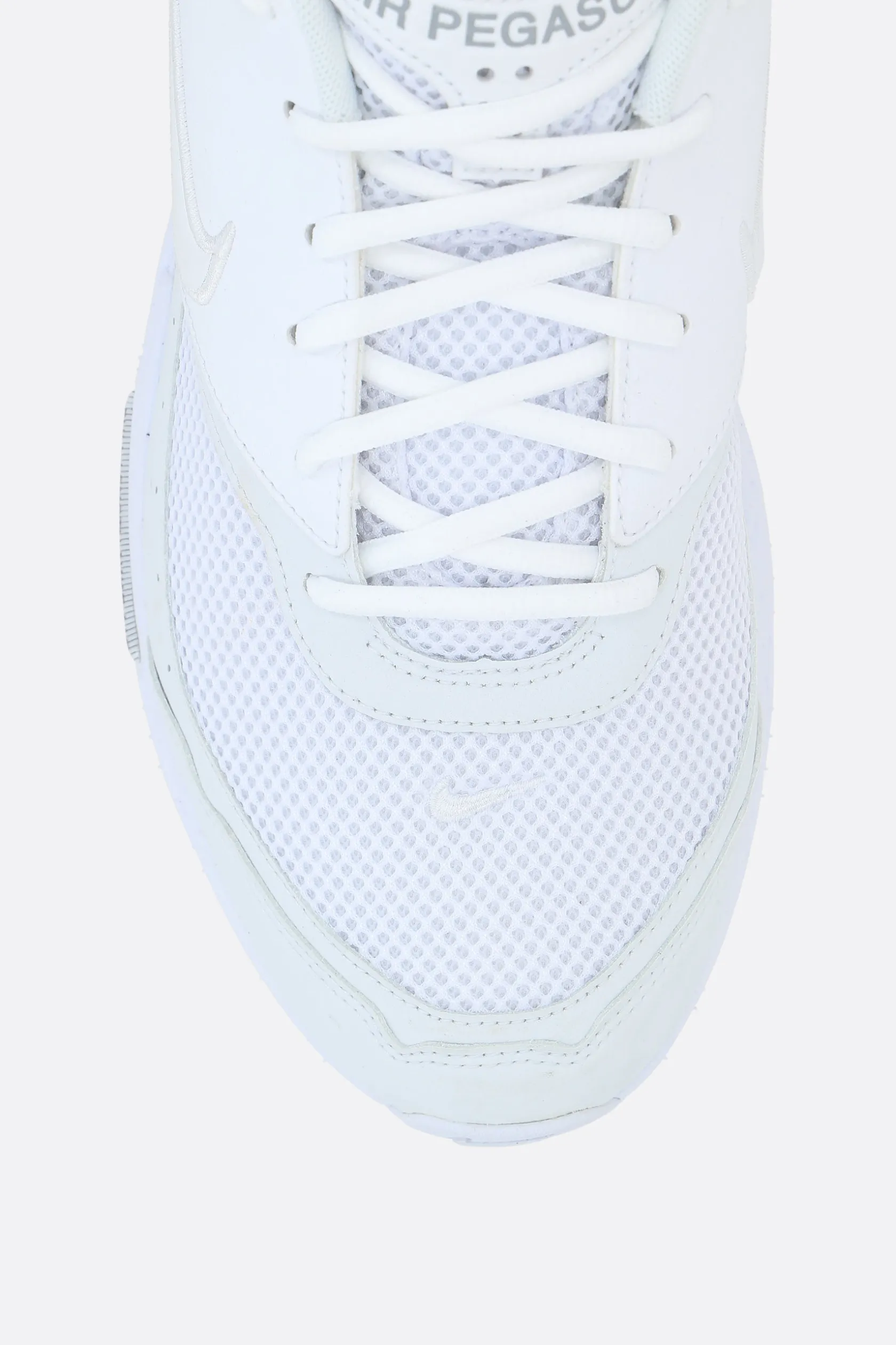 Sneakers>COMME DES GARÇONS X NIKE sneaker Air Pegasus 2005 in mesh ed ecopelle Bianco