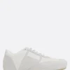 Sneakers>MM6 sneaker Anatomic in pelle liscia e suede Bianco