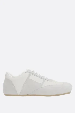 Sneakers>MM6 sneaker Anatomic in pelle liscia e suede Bianco