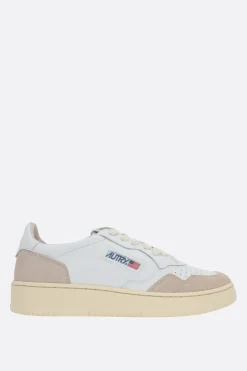 Sneakers>AUTRY sneaker Medalist in pelle liscia e suede Bianco