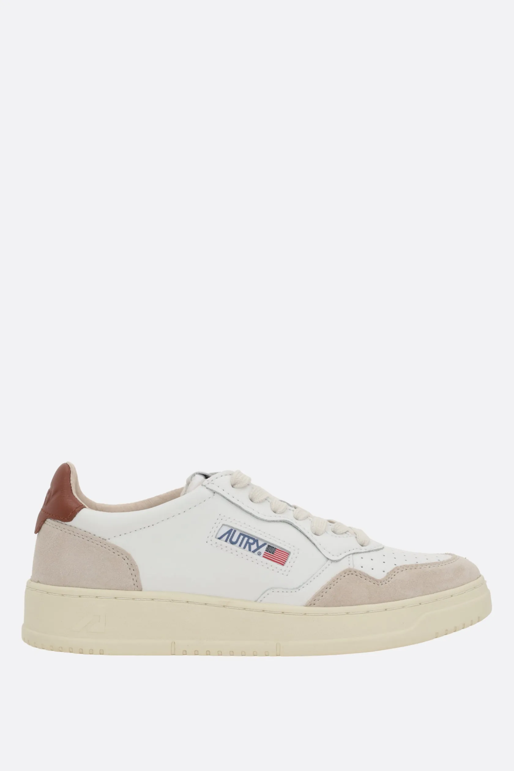 Sneakers>AUTRY sneaker Medalist in pelle liscia e suede Bianco