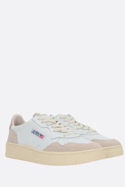 Sneakers>AUTRY sneaker Medalist in pelle liscia e suede Bianco