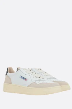 Sneakers>AUTRY sneaker Medalist in pelle liscia e suede Bianco