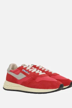 Sneakers>AUTRY sneaker Reelwind in nylon e suede Rosso