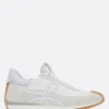 Sneakers>LOEWE sneaker Flow in suede e nylon Bianco