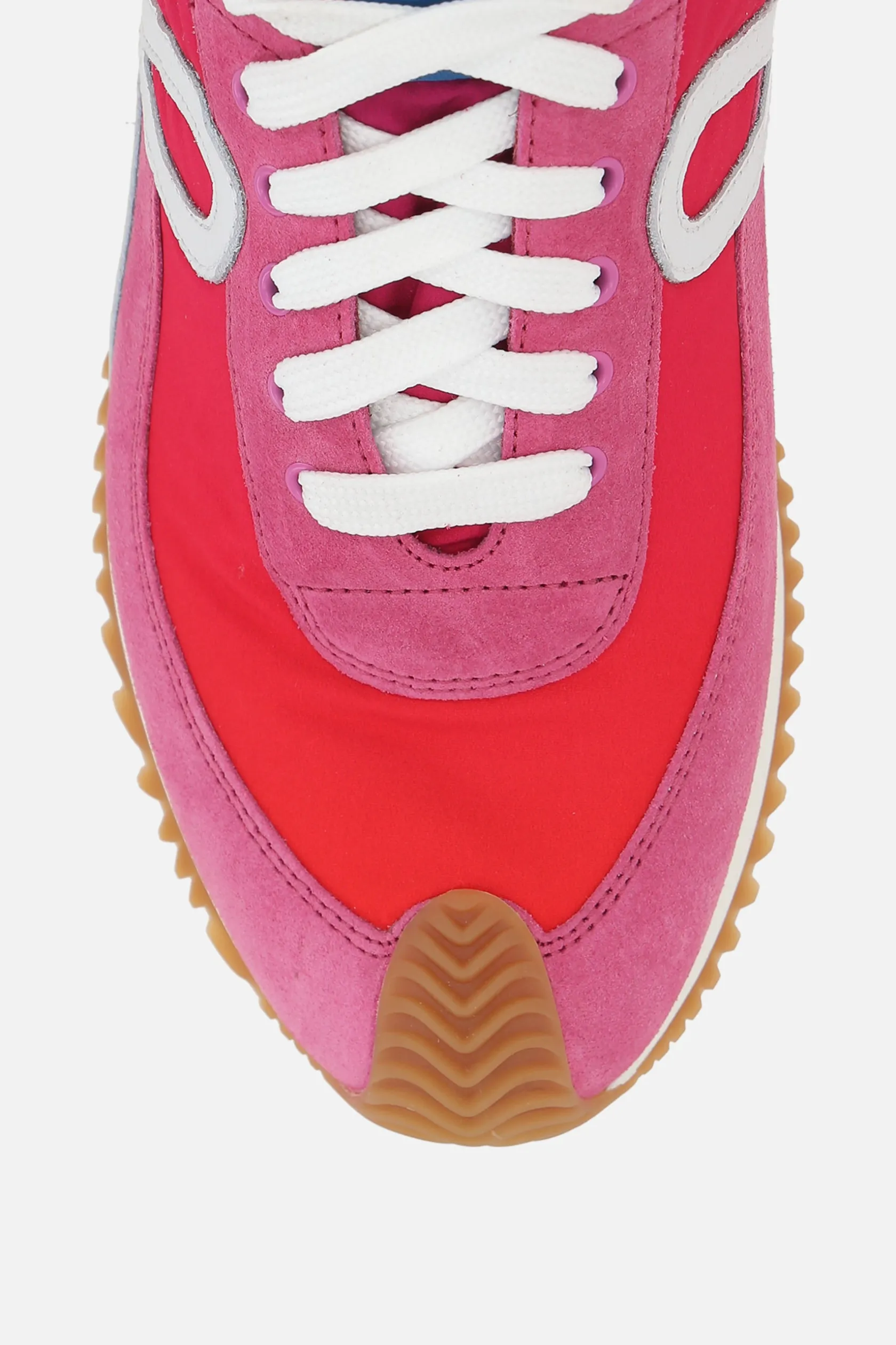 Sneakers>LOEWE sneaker Flow in suede e nylon Rosa
