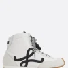 Sneakers>LOEWE sneaker high-top Ballet Runner 2.0 in nylon e suede Bianco