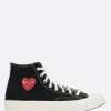 Sneakers>COMME DES GARÇONS PLAY X CONVERSE sneaker high-top Chuck 70 CDG in canvas Nero