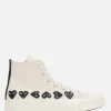 Sneakers>COMME DES GARÇONS PLAY X CONVERSE sneaker high-top Chuck 70 CDG in canvas Bianco