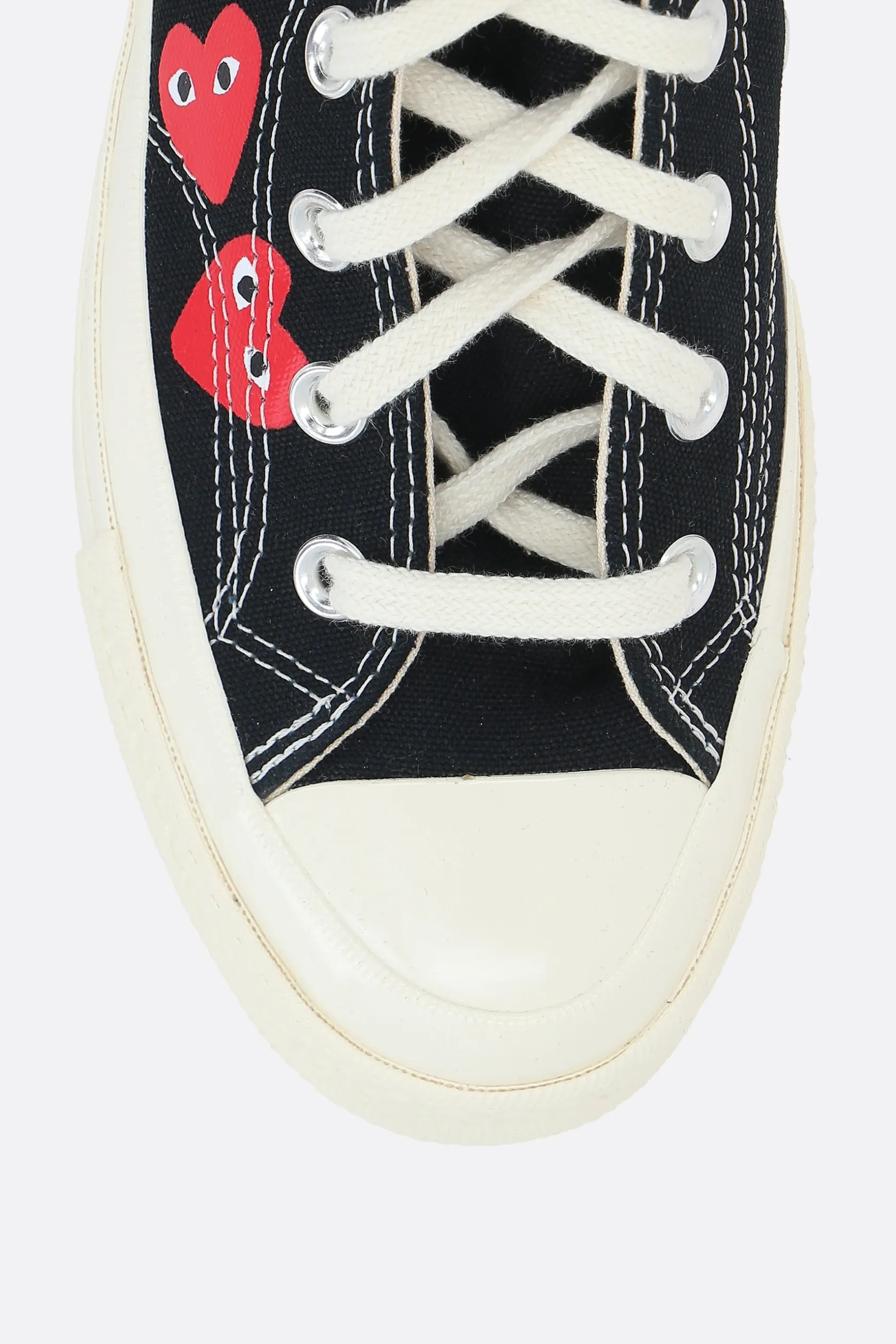 Sneakers>COMME DES GARÇONS PLAY X CONVERSE sneaker high-top Chuck 70 CDG in canvas Nero