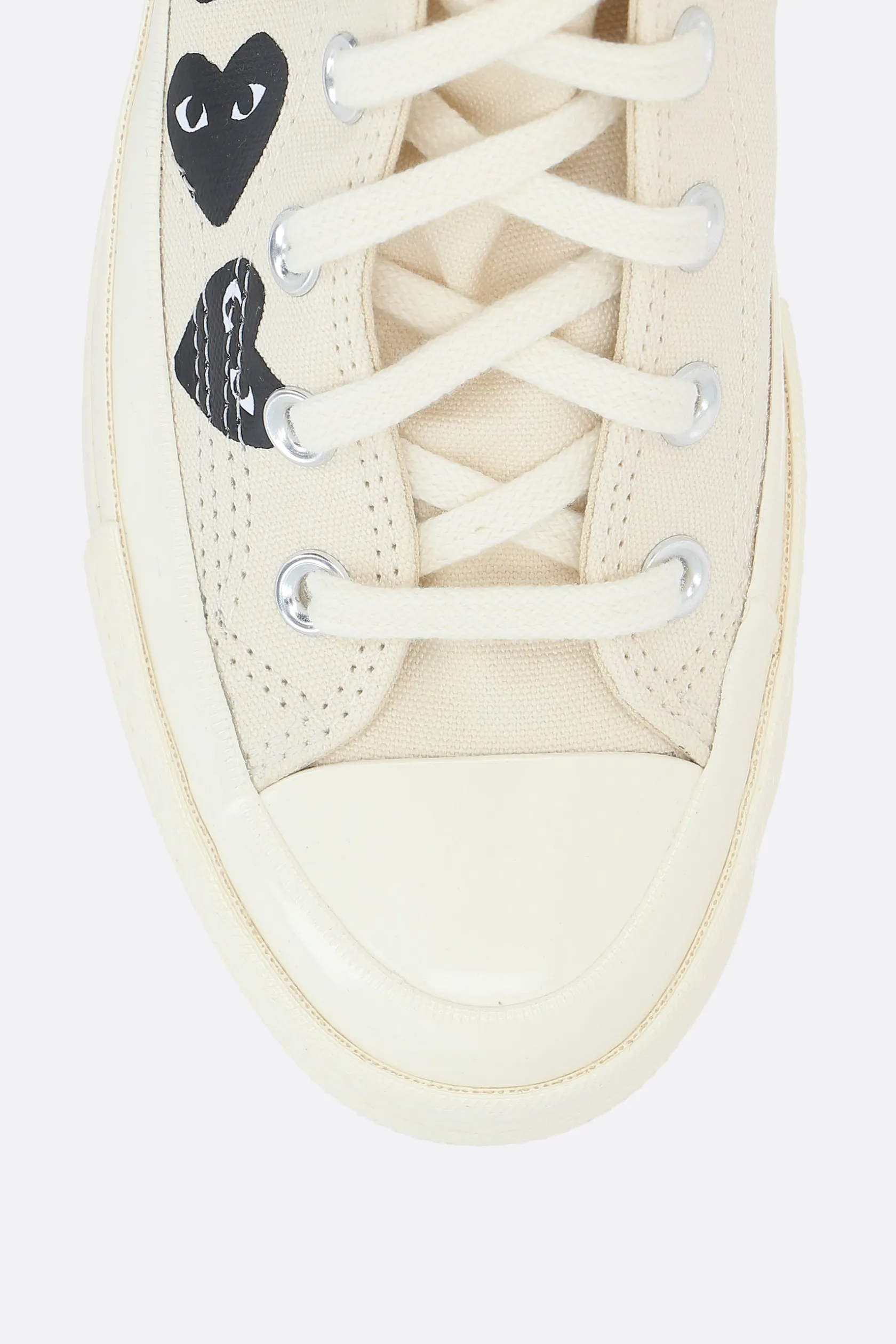 Sneakers>COMME DES GARÇONS PLAY X CONVERSE sneaker high-top Chuck 70 CDG in canvas Bianco