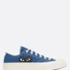 Sneakers>COMME DES GARÇONS PLAY X CONVERSE sneaker low--top Chuck 70 CDG in canvas Blu
