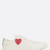 Sneakers>COMME DES GARÇONS PLAY X CONVERSE sneaker low-top Chuck 70 CDG in canvas Bianco
