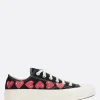 Sneakers>COMME DES GARÇONS PLAY X CONVERSE sneaker low-top Chuck 70 CDG in canvas Nero