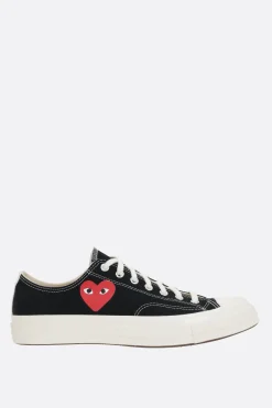 Sneakers>COMME DES GARÇONS PLAY X CONVERSE sneaker low-top Chuck 70 CDG in canvas Nero