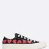 Sneakers>COMME DES GARÇONS PLAY X CONVERSE sneaker low-top Chuck 70 CDG in canvas Nero
