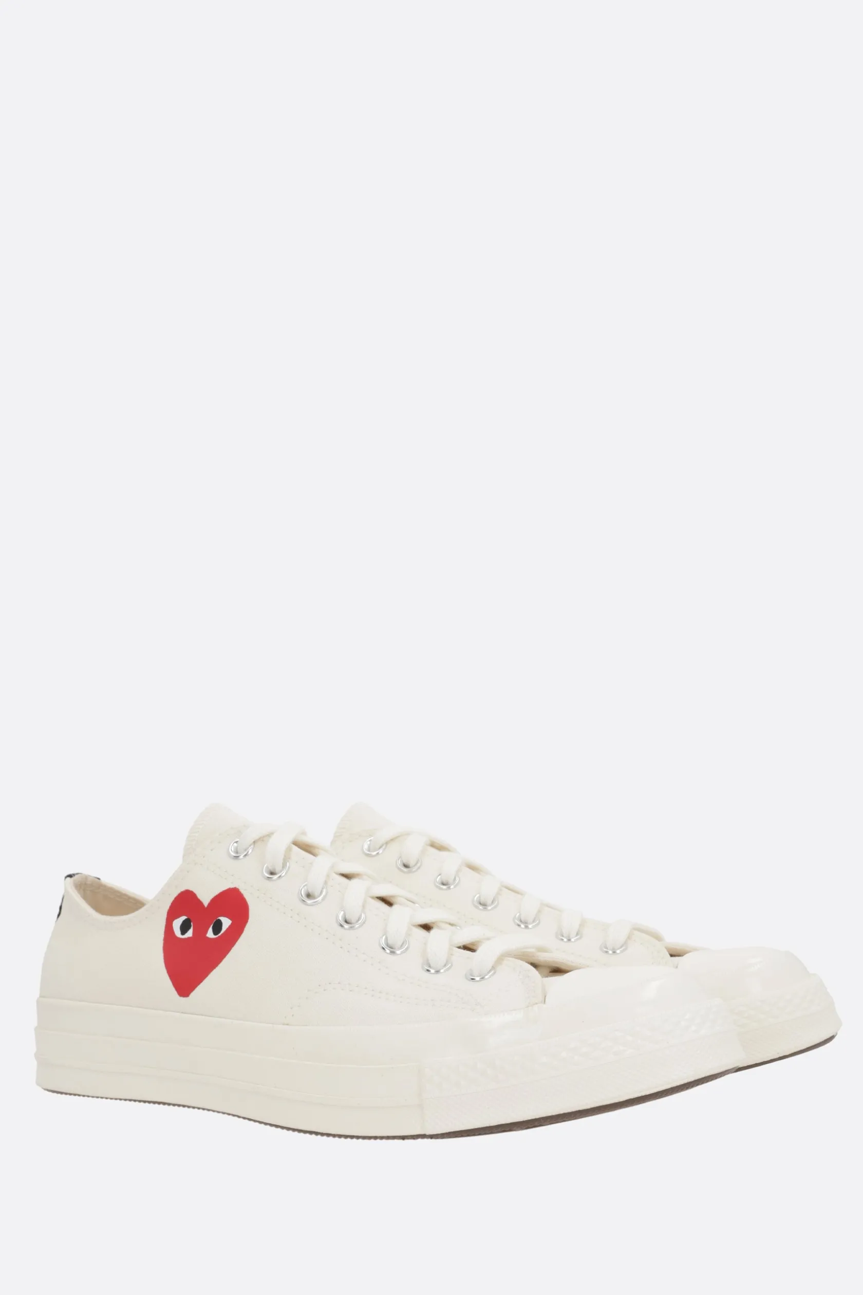 Sneakers>COMME DES GARÇONS PLAY X CONVERSE sneaker low-top Chuck 70 CDG in canvas Bianco