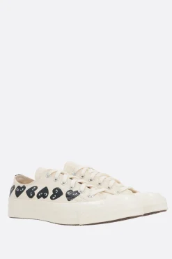 Sneakers>COMME DES GARÇONS PLAY X CONVERSE sneaker low-top Chuck 70 CDG in canvas Bianco