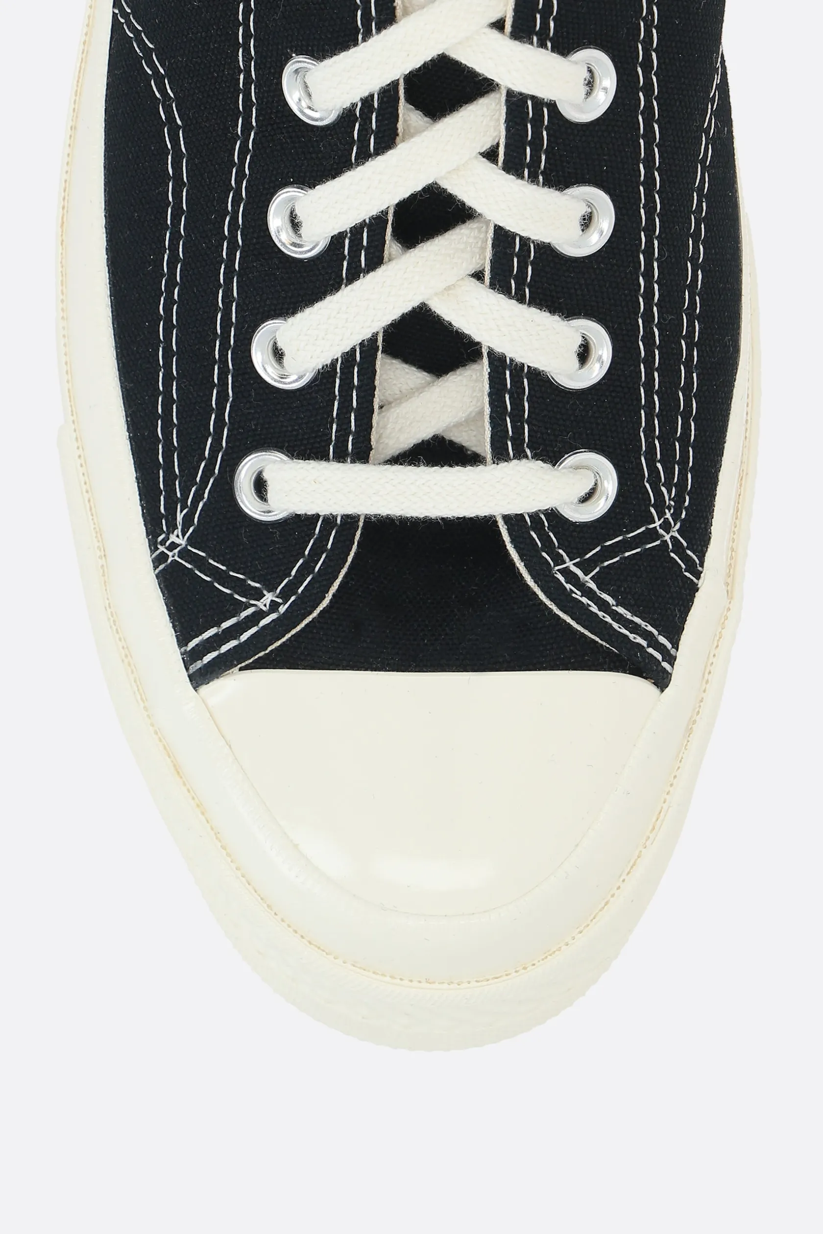 Sneakers>COMME DES GARÇONS PLAY X CONVERSE sneaker low-top Chuck 70 CDG in canvas Nero