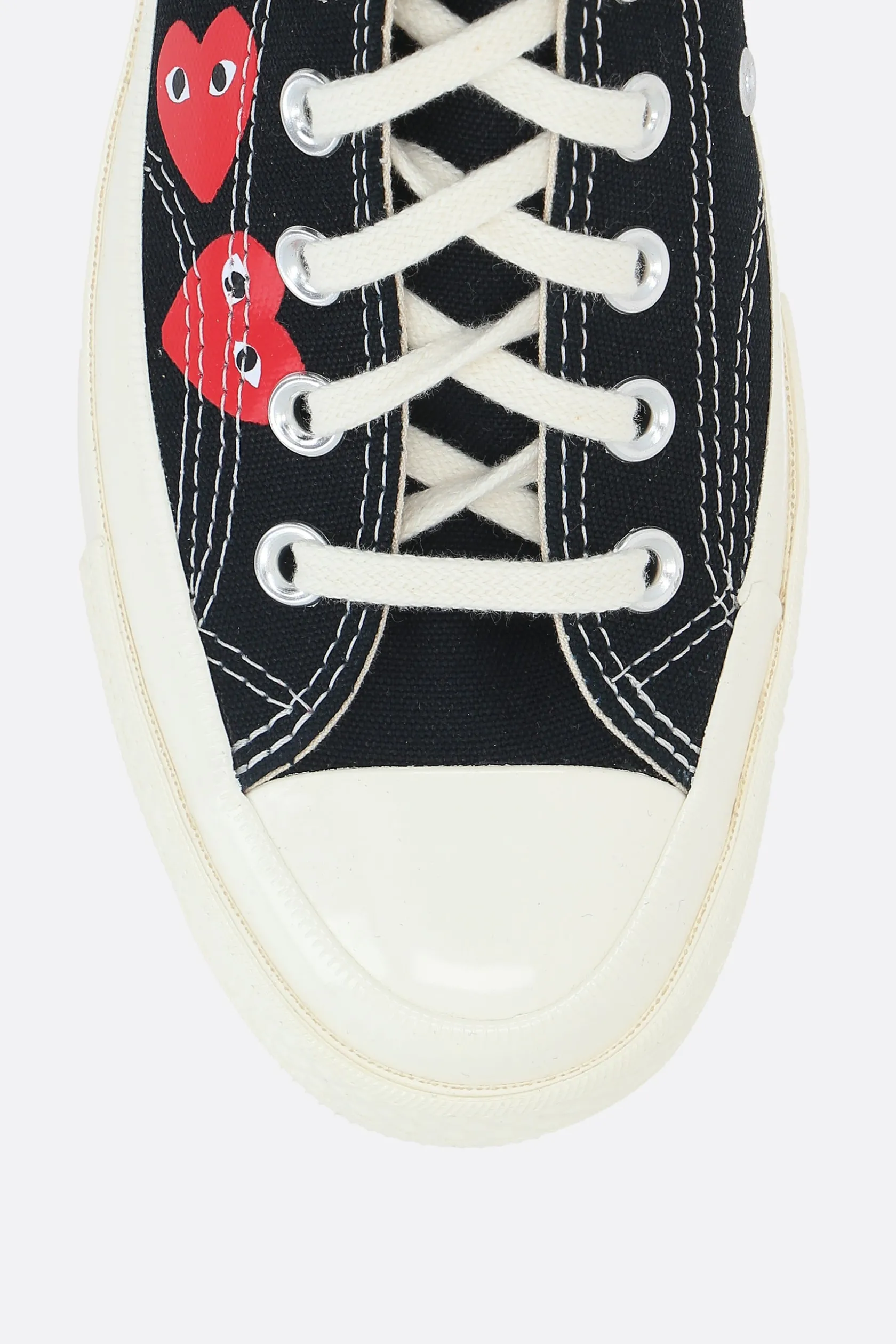 Sneakers>COMME DES GARÇONS PLAY X CONVERSE sneaker low-top Chuck 70 CDG in canvas Nero