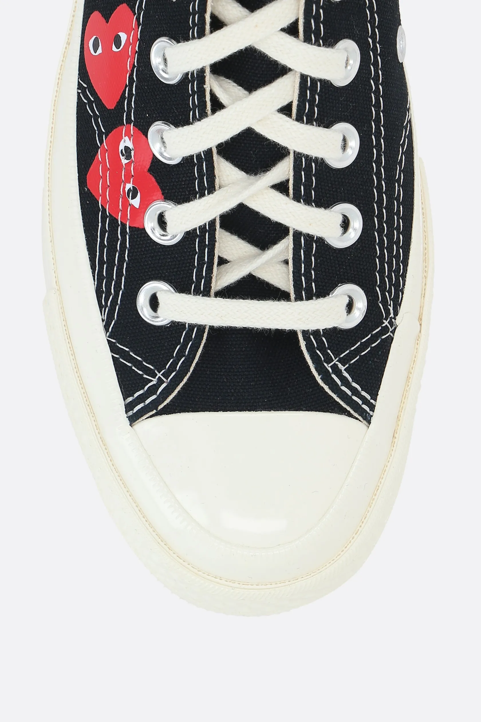 Sneakers>COMME DES GARÇONS PLAY X CONVERSE sneaker low-top Chuck 70 CDG in canvas Nero