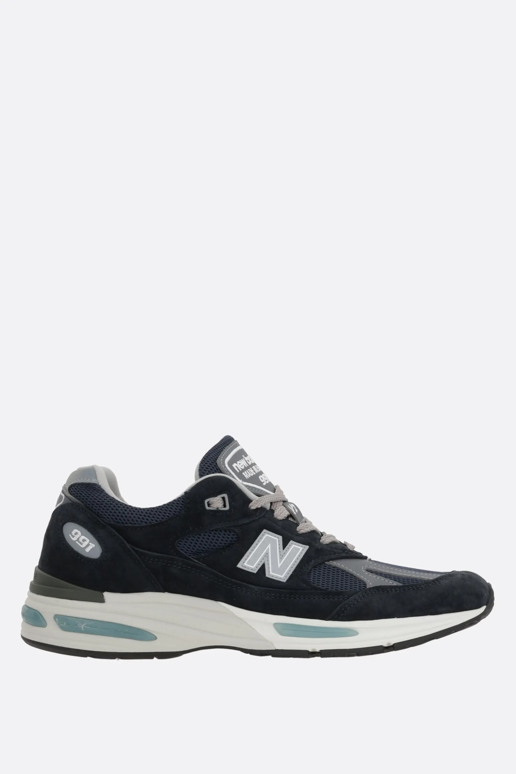 Sneakers>NEW BALANCE sneaker MADE in UK 991 in mesh e suede Blu