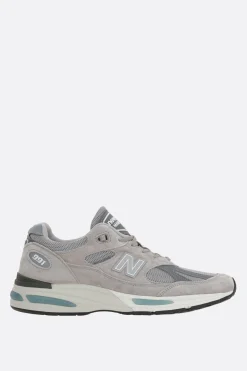 Sneakers>NEW BALANCE sneaker MADE in UK 991 in mesh e suede Grigio