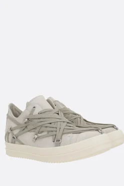 Sneakers>RICK OWENS sneaker Megalaced in suede Bianco