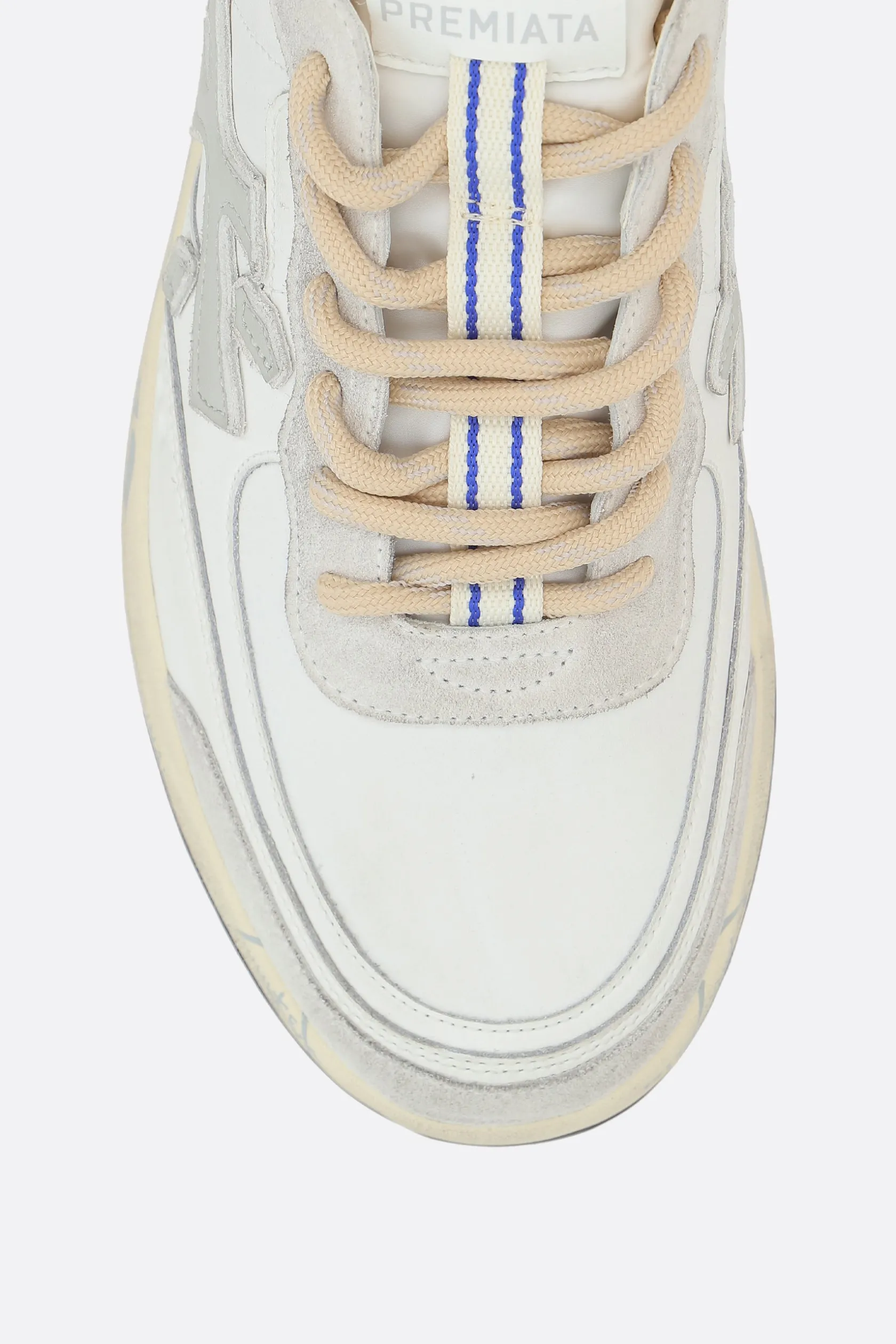Sneakers>PREMIATA sneaker Nous in pelle liscia e suede Bianco