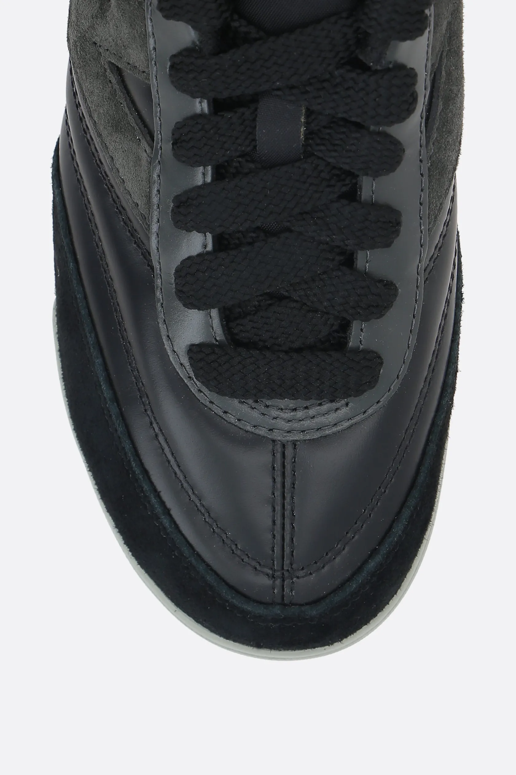 Sneakers>JUNYA WATANABE sneaker RC42 in pelle liscia e suede Nero