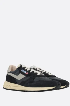 Sneakers>AUTRY sneaker Reelwind in nylon e suede Nero