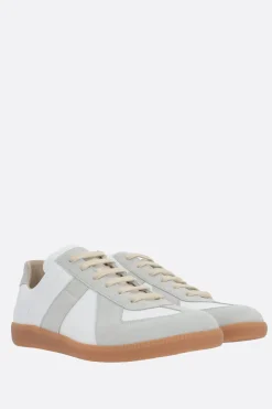 Sneakers>MAISON MARGIELA sneaker Replica in pelle liscia e suede Bianco