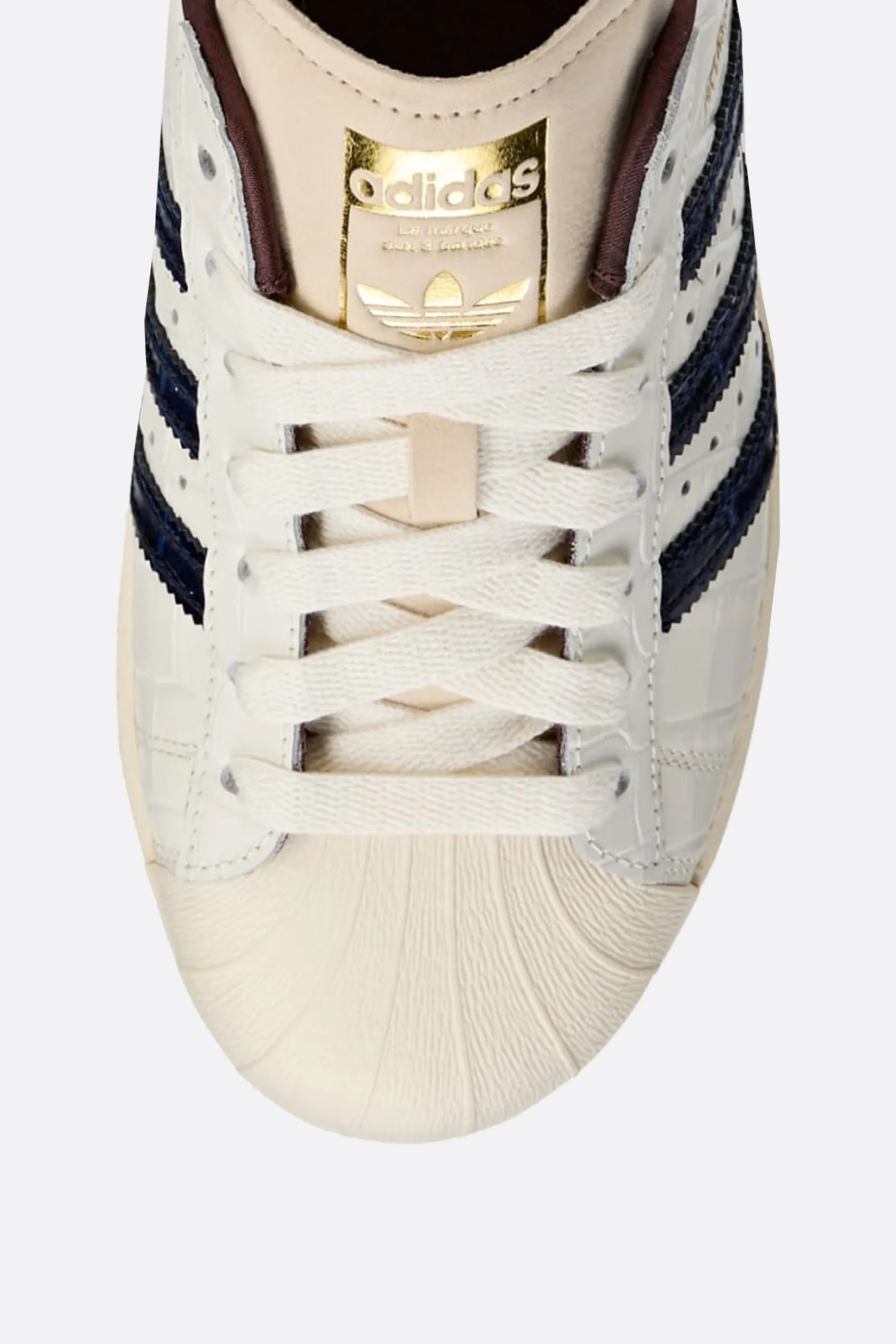 Sneakers>ADIDAS X WALES BONNER sneaker Wales Bonner Superstar in pelle stampa coccodrillo Bianco