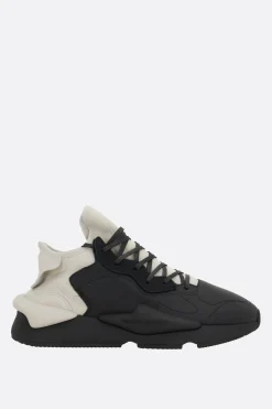 Sneakers>Y-3 sneaker Kaiwa in pelle e neoprene Nero