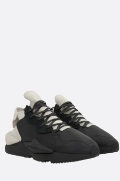 Sneakers>Y-3 sneaker Kaiwa in pelle e neoprene Nero