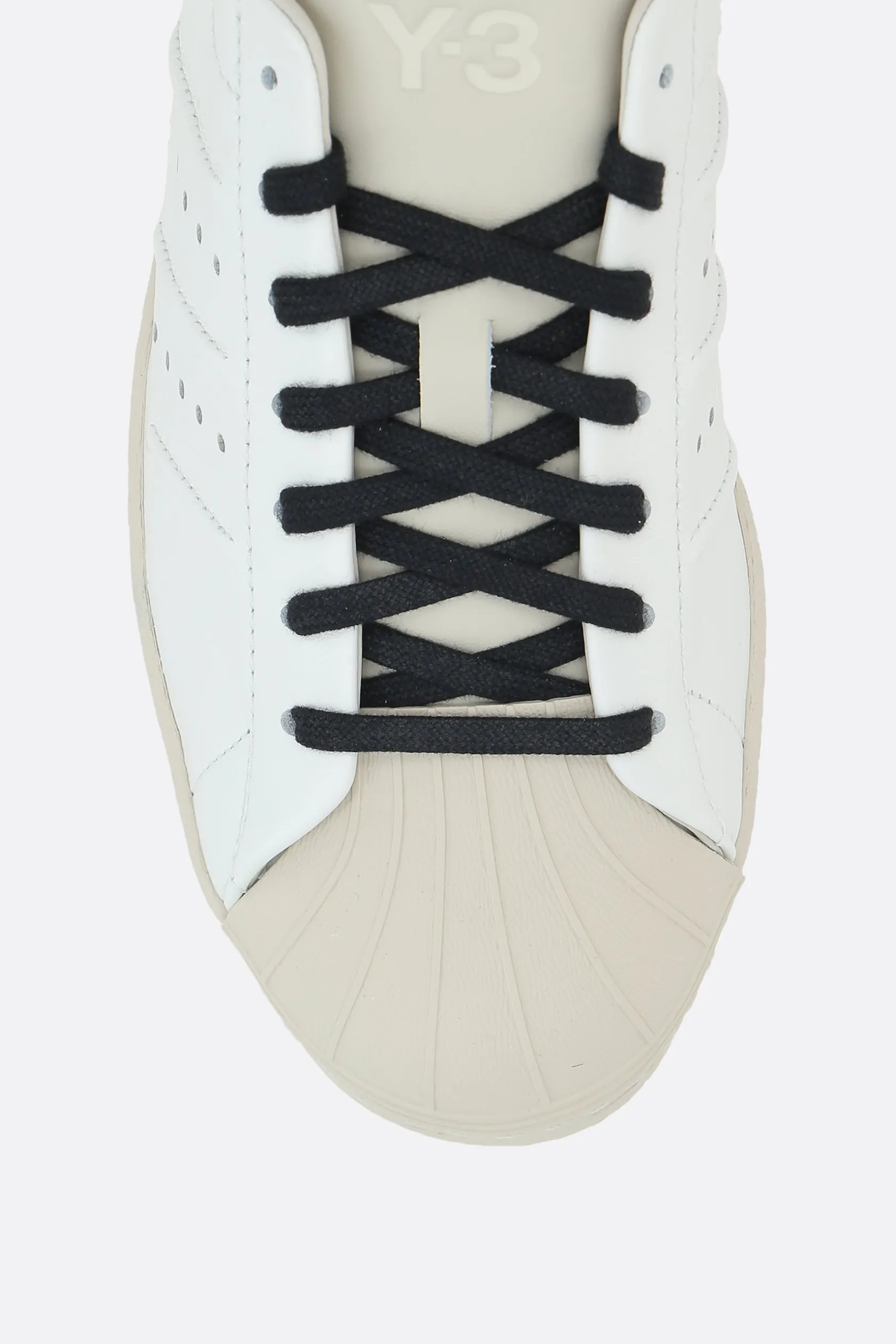 Sneakers>Y-3 sneaker Superstar in pelle liscia Bianco