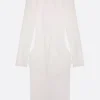 Capispalla>MARIA CALDERARA soprabito in tulle Bianco