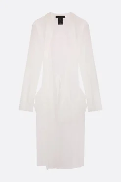 Capispalla>MARIA CALDERARA soprabito in tulle Bianco