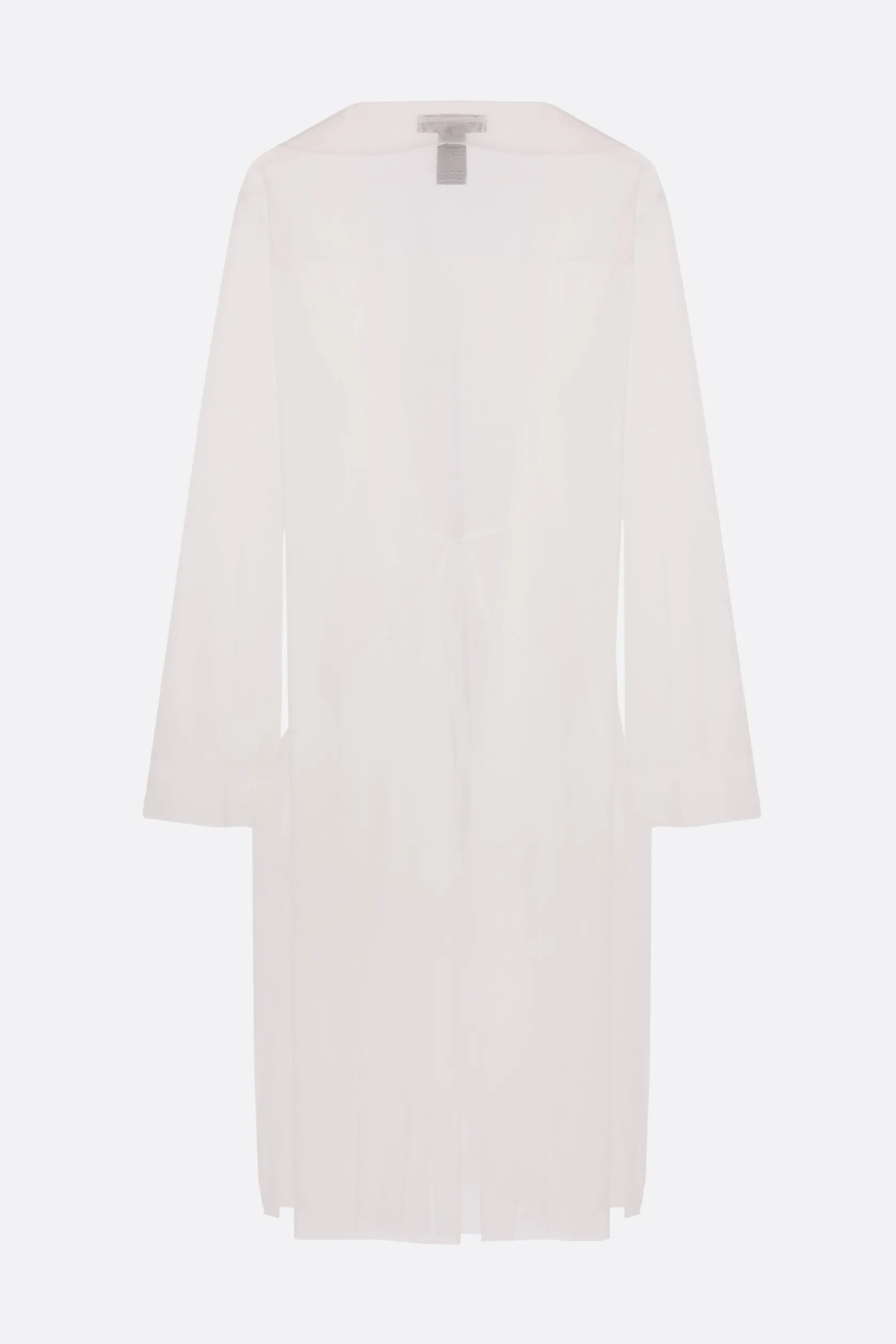 Capispalla>MARIA CALDERARA soprabito in tulle Bianco